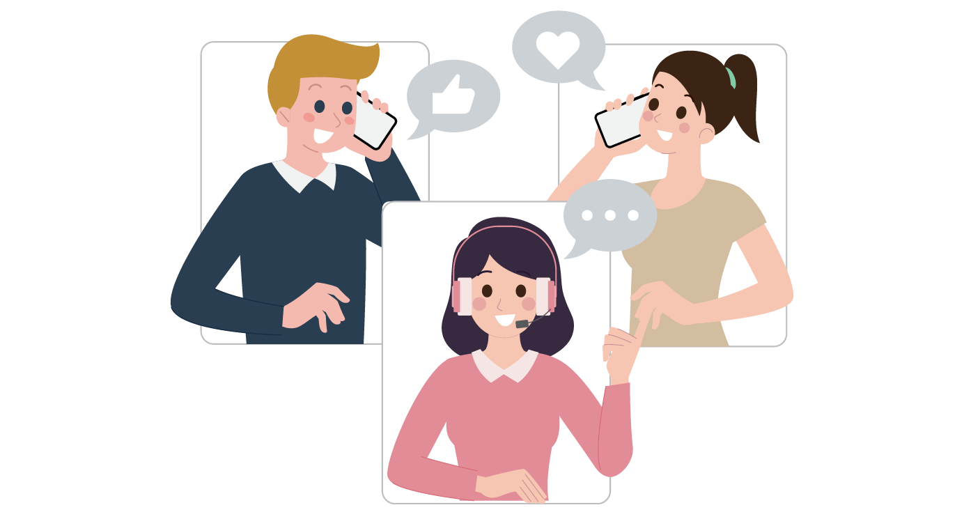 sales reps placing warm calls